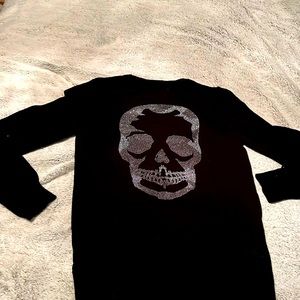ZADIG and VOLTAIRE skull sweater embellished size ax